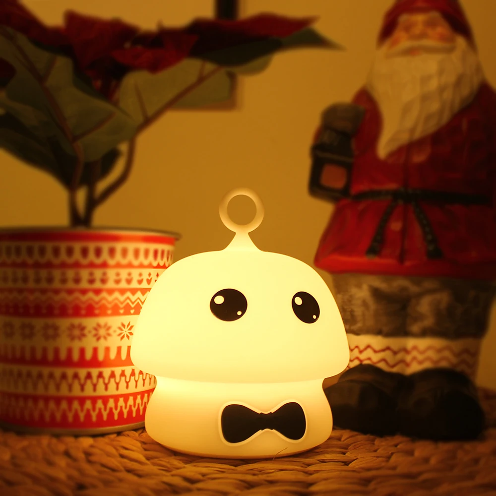 7 Colors LED Night Light Silicone Cartoon Elf Ambient Light Rechargeable Decor Table Lamp for Girl Baby Holiday Gift (15)