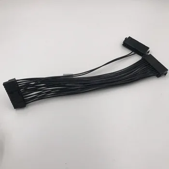 

24Pin Mining Cable Power Supply Cable 24Pin Extension Cable Male to Female PSU Power Sata Extension For Riser Miner Black 30cm