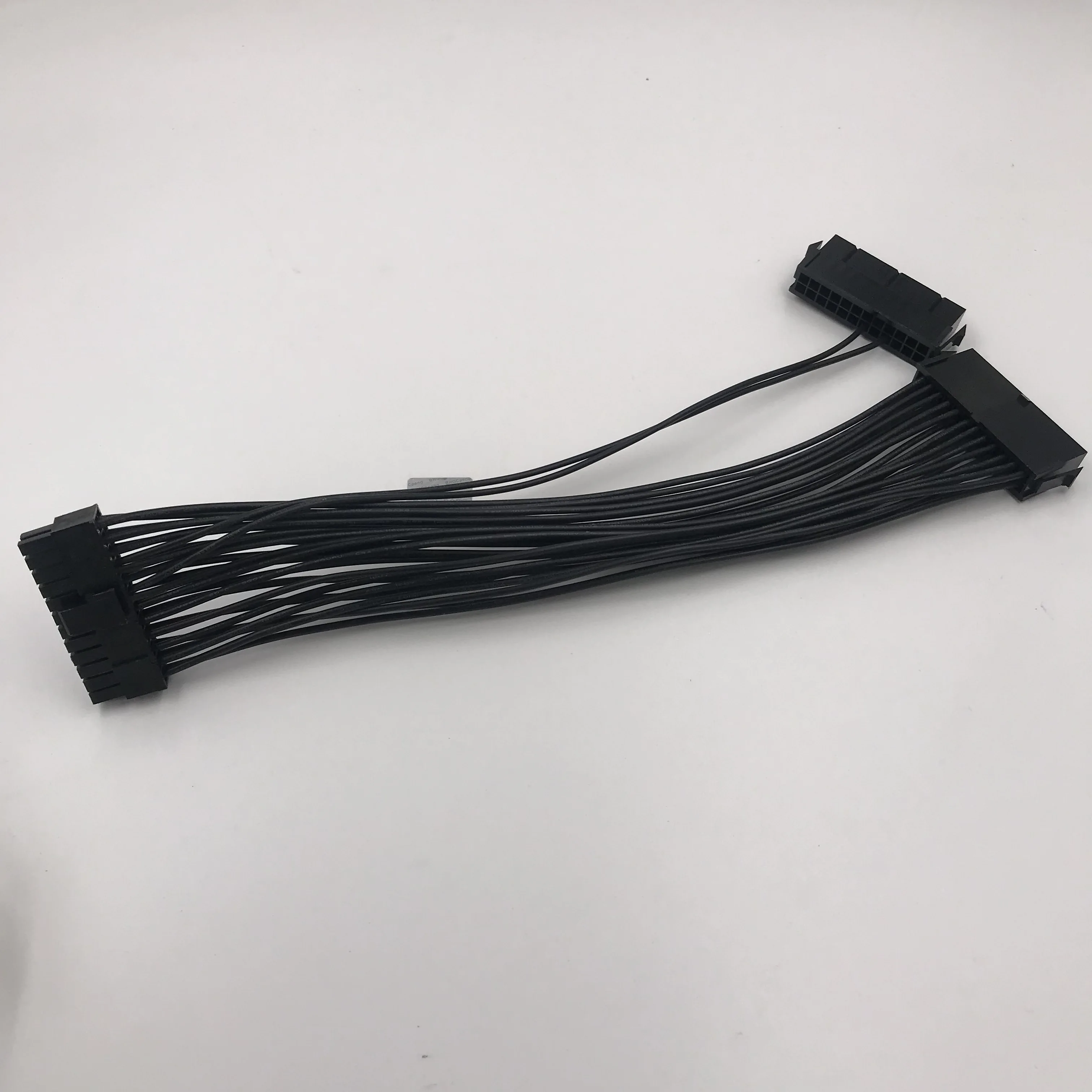24Pin Mining Cable Power Supply Cable 24Pin Extension Cable Male to Female PSU Power Sata Extension For Riser Miner Black 30cm