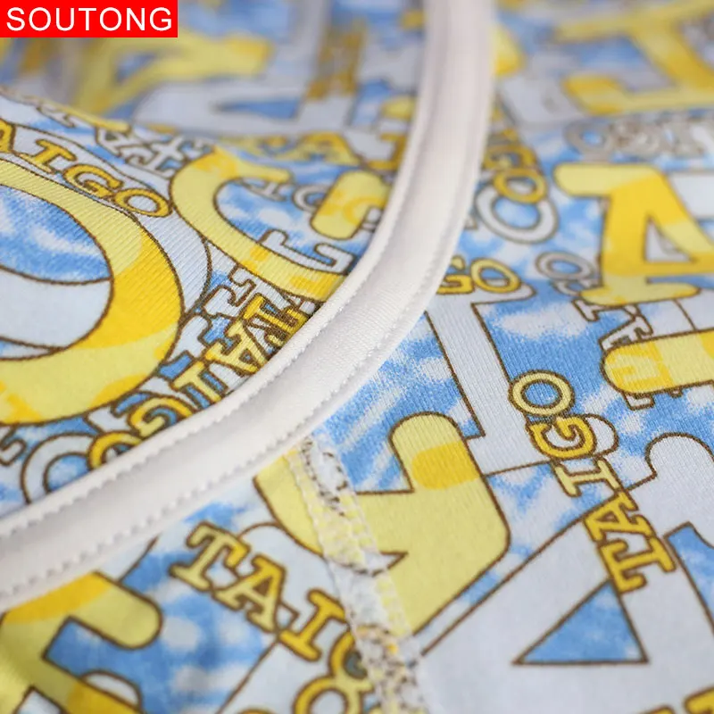 Soutong 2018 Underwear Winter Mens Warm Thermal Underwear Cotton Long Johns Underpants Letter Printed Thermal Underwear For Men
