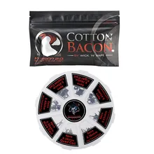 8 в 1 готовые катушки с Vape хлопок электронная сигарета органический хлопок нагревательный провод бекон Kendo хлопок для OBS двигатель RTA