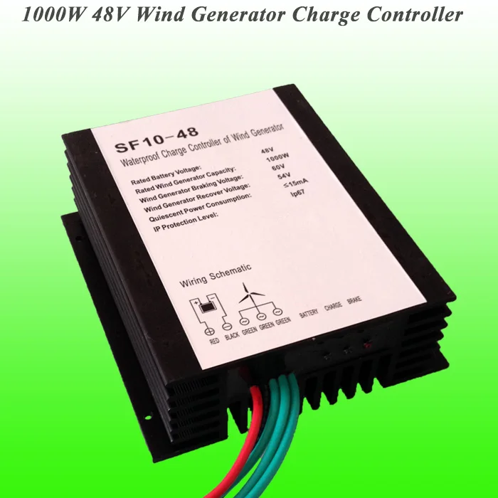 Лидер продаж 1000W 48V Водонепроницаемый ветряной генератор контроллер заряда контроллер движения воздуха Ветер Контроллер заряда Регулятор