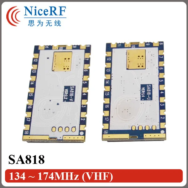 2 шт./лот SA818 новое поколение RDA1846S чип VHF 134 ~ 174 МГц/UHF 400 480 МГц 1 Вт 30 дБм аналоговый