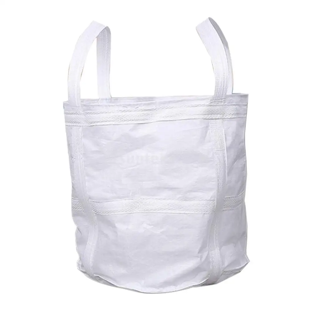 1-1.3 Tonnes FIBC Bulk Bag Builders Bag Waste Rubble Storage Sack, Thickened Bottom, 27'x27'