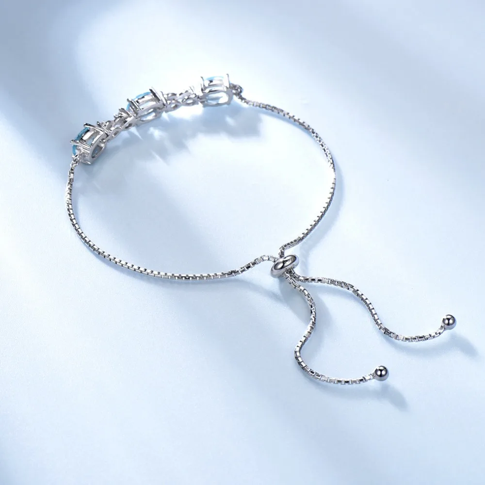 ORSA JEWELS Настоящее серебро 925 пробы женские браслеты и браслеты из натурального камня роскошные женские свадебные ювелирные изделия VSB01