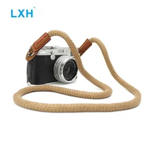 LXH Винтаж холст плечевой ремень для камеры для sony Nikon Leica Canon Fujifilm X100F X-T20 X-T10 X-T2 ремень