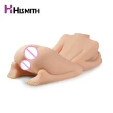 Hismith Realistic Full Silicone Sex Doll Japanese Adult Love doll for Men with Lifelike Vagina Pussy Anal Male Masturbators