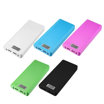 

1pcs 5V Dual USB 8*18650 Power Bank Battery Box Mobile Phone Charger DIY Shell Case For iphone6 Plus S6 xiaomi
