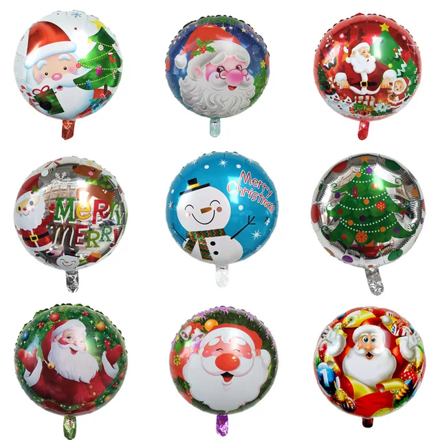 

50pcs Christmas Father Foil Balloons 2019 New Year Chirtmas decorations For Home Snow Man Airballs kids Baby Shower Favors