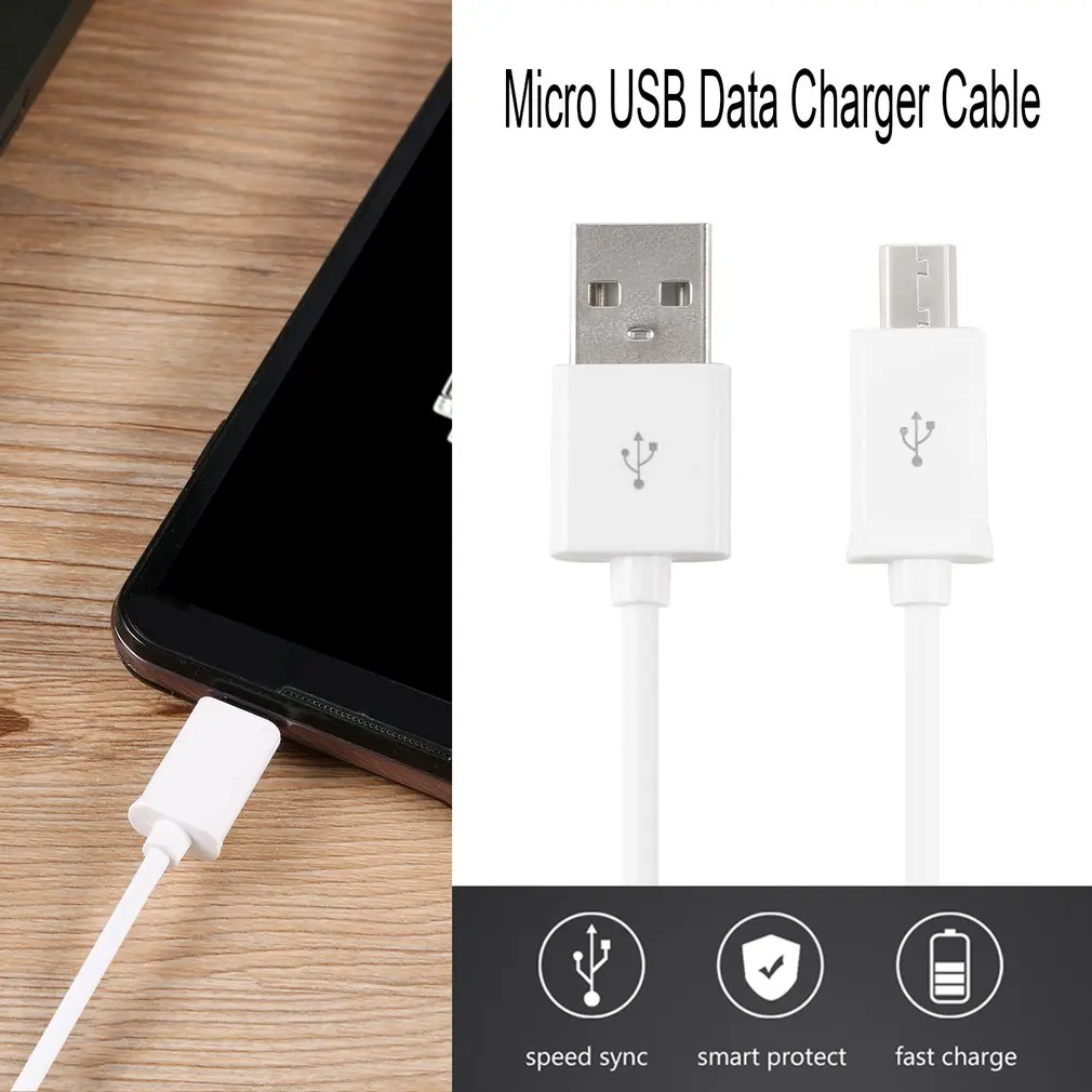 المصغّر USB كابل 1 m 3ft ل Xiaomi LG اللوحي شاحن هاتف محمول يعمل بنظام تشغيل أندرويد الذكية أقراص USB شحن كابل بيانات الحبل ضوء الوزن