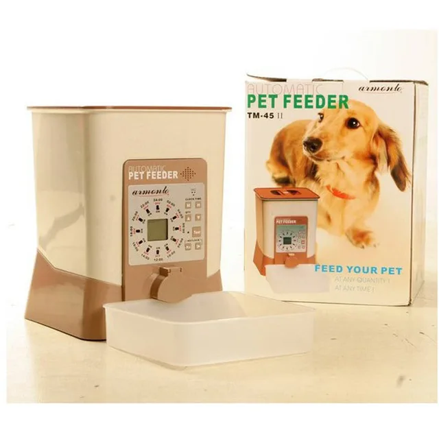 Batteries Operated Clock Dry Portion Control Automatic Pet Feeder Timer