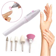 5 бит/набор мощность Электрический аппарат для ногтей Маникюр Педикюр сверлильный станок для ногтей полировальная Ручка гель для удаления кутикулы набор инструментов