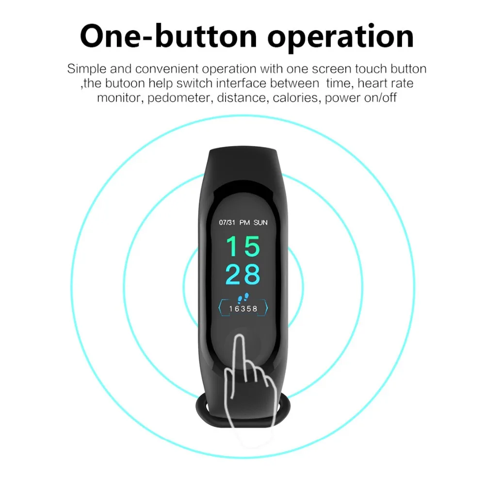m3 pro smart band waterproof fitness tracker
