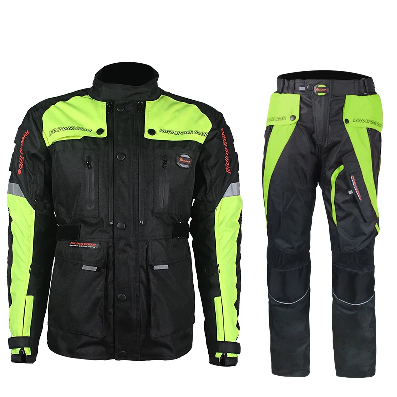 

Riding Tribe Men Motorcycle Jacket Racing Clothing Set Windproof Waterproof Motorcycle Touring Travel Riding Jacket Pants Suit