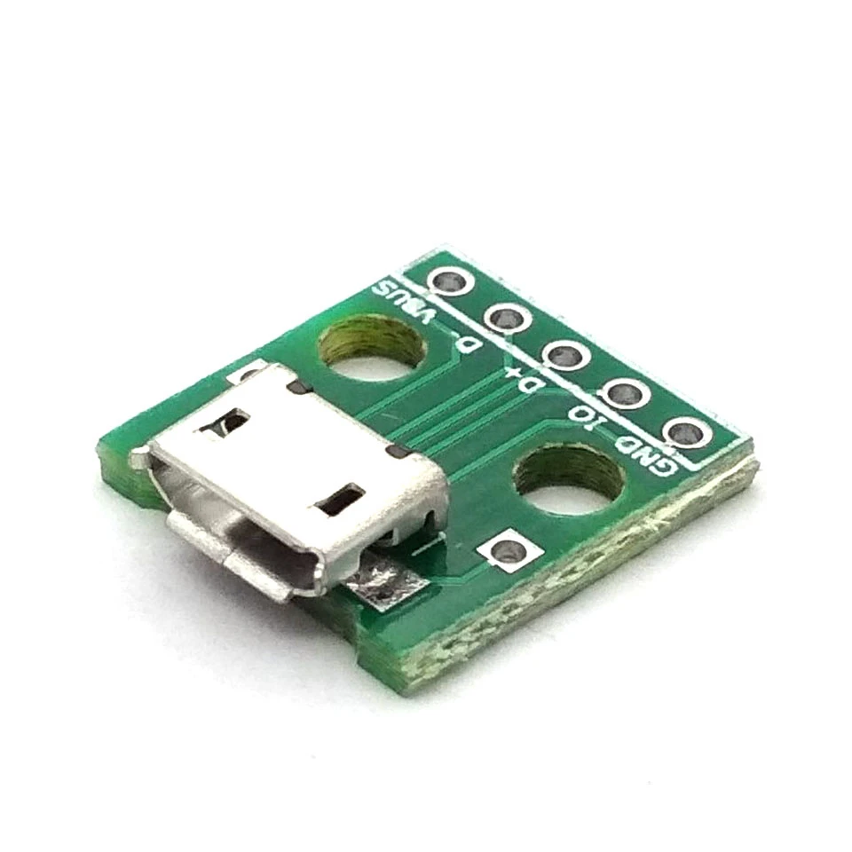 

Micro USB Turn Dip Interface Seat 5V Power Supply Converter Board