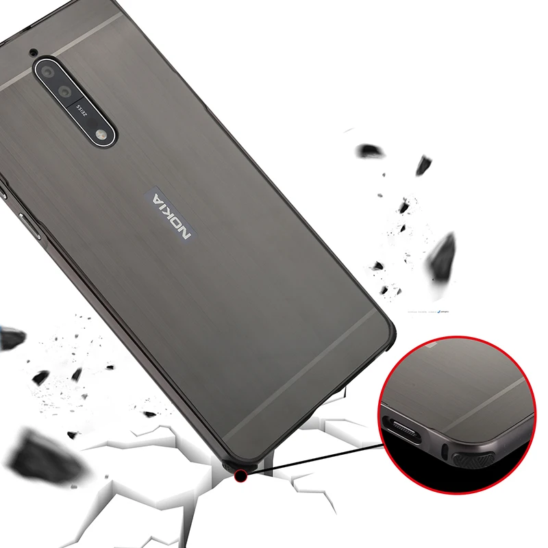For Nokia 8 Case Luxury Aluminum Bumper Case For Nokia8 Brushed Metal Hard PC Back Cover For Nokia 8 Phone Bag Case 5.3'' For Nokia 8 Case Luxury Aluminum Bumper Case For Nokia8 Brushed Metal Hard PC Back Cover For Nokia 8 Phone Bag Case 5.3''