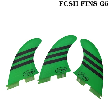 

Surf FCSII G5 Surfboard Blue/White/Red/Green color Honeycomb Fins Tri fin set FCS 2 Fin Hot Sell FCS II Fin Quilhas