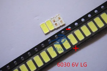 

50pcs/lot LG SMD LED 6030 6V 1W Cold White For TV Backlight LED Beads best quality.