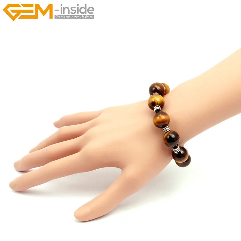 

Natural Tiger Eye stone Beads for Jewelry making Bracelets Fashion DIY 6-14mm 7.5inch FreeShipping Wholesale Gem-inside