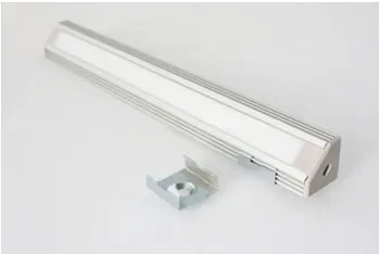 

Free shipping aluminum corner LED Strip light profile Mounting Track 45° applicable for MDF series LED strip light