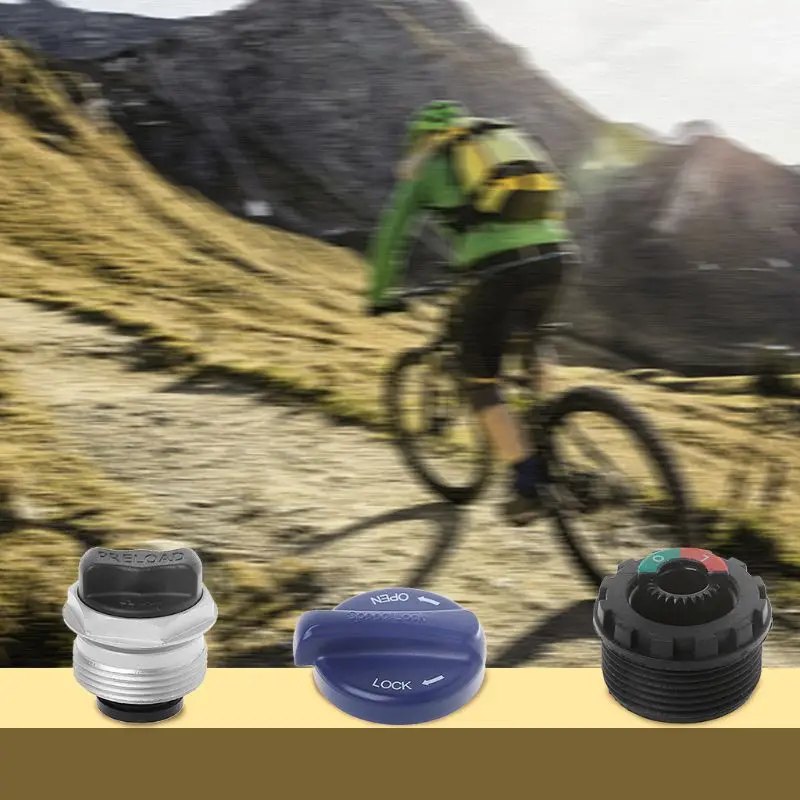 Bicycle Front Fork Kit Repair Tools MTB Bike Dust Cap Locking Knob Base