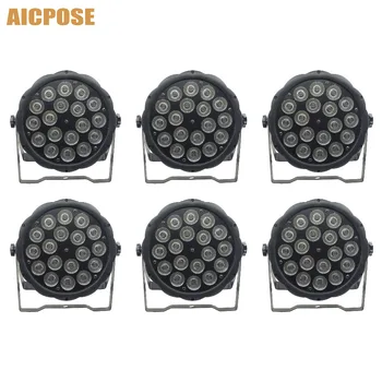 

6pcs/lots 18x10W RGBW 4in1 Led Par Light 18*10w With DMX512 Control Disco Light lights stage DJ Wedding bar Stage Lighting