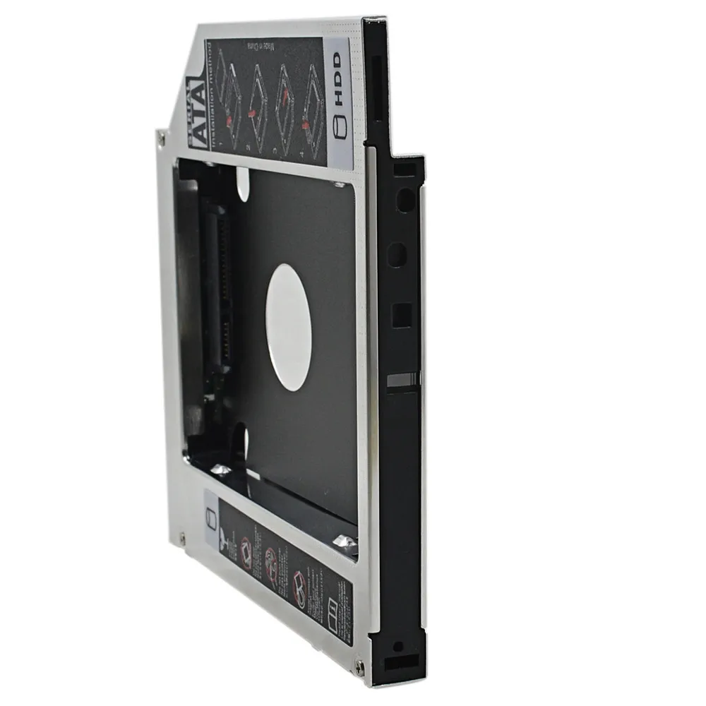 Оригинальный алюминиевый IDE к SATA 2 й HDD Caddy 12 7 мм 5 дюймовый корпус SSD для ноутбука