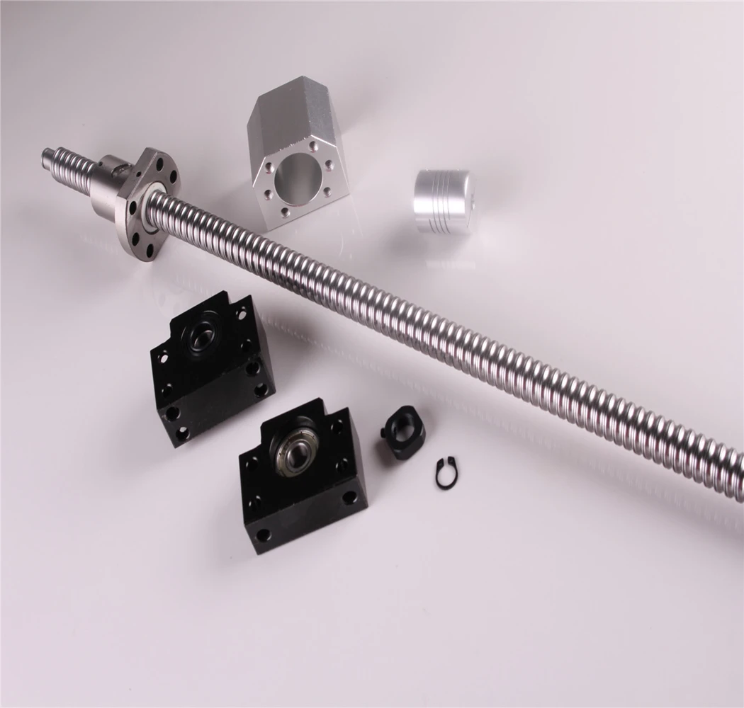 

BallScrew 1605-850mm End Machine with Ballnut Housing + Couplers & BK/BF12