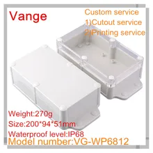 1 шт./лот форм инжекторный корпус IP68 ABS пластика приборные diy 200*94*51 мм для профессионального проекта