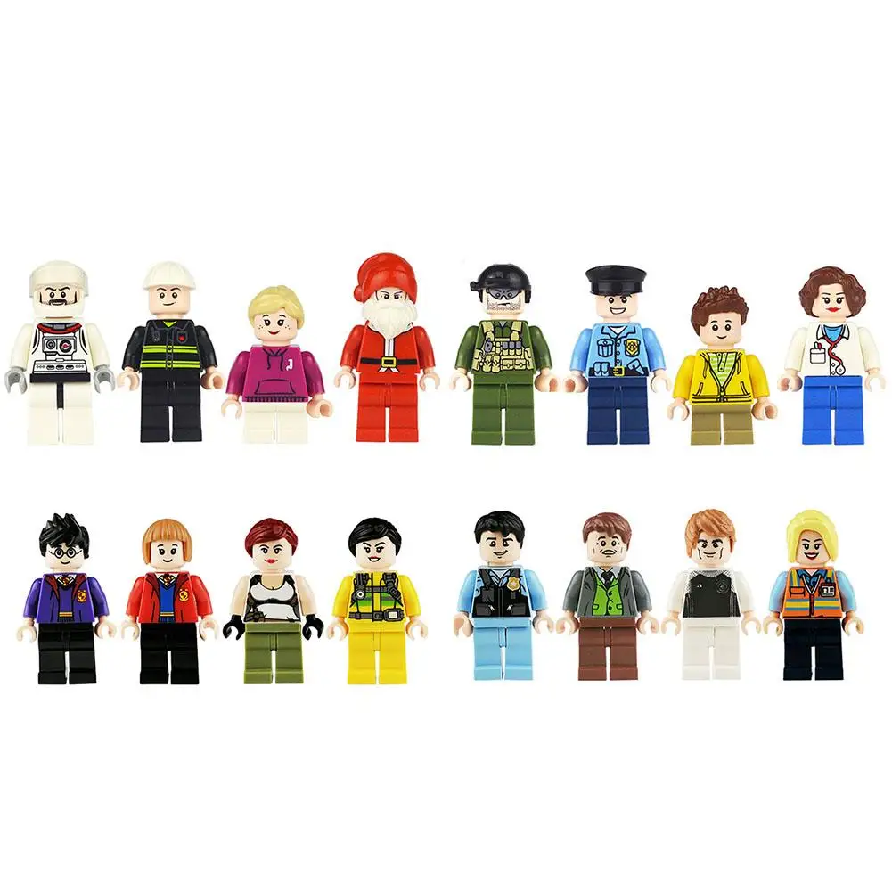 

8 Lifestyle City Series Block Dolls Urban Professional Doll Children's Building Blocks Toy Occupational Person City Series Doll