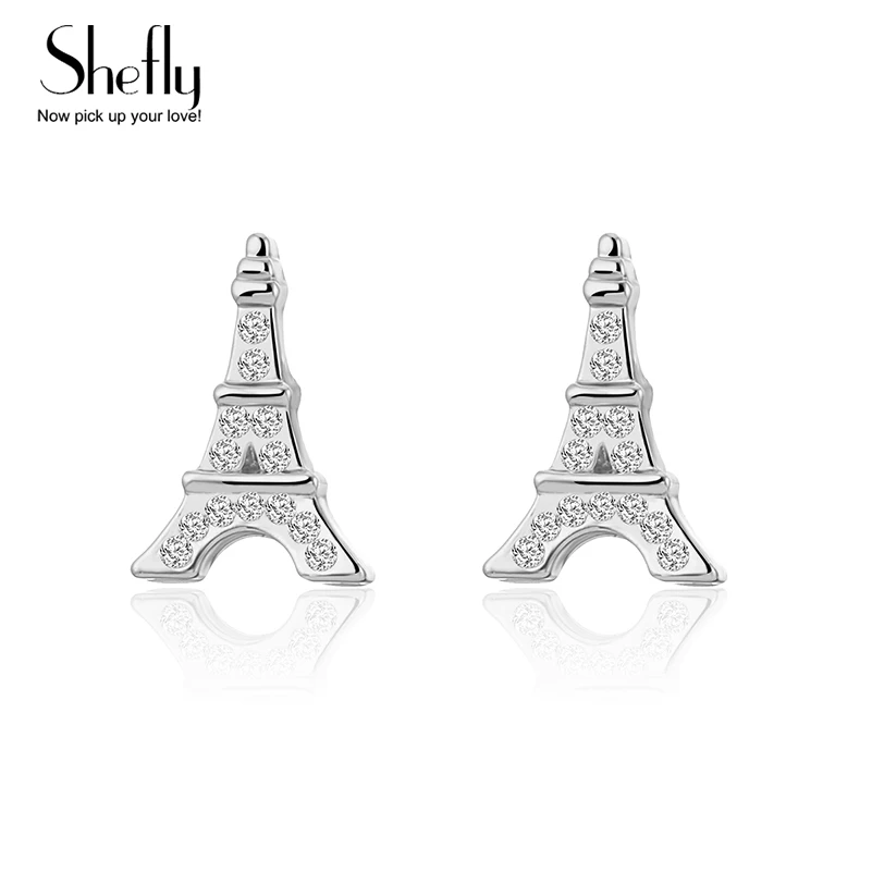 Женские серьги гвоздики с изображением Эйфелевой башни|earrings earring|earrings for womenearrings