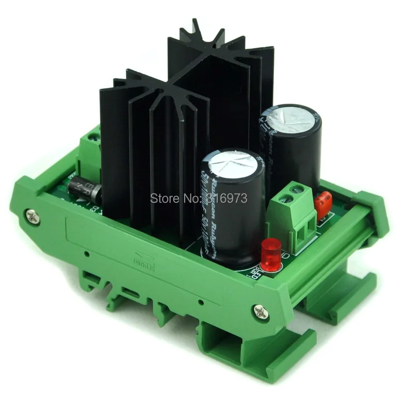 

DIN Rail Mount Negative 9V DC Voltage Regulator Module, High Quality.