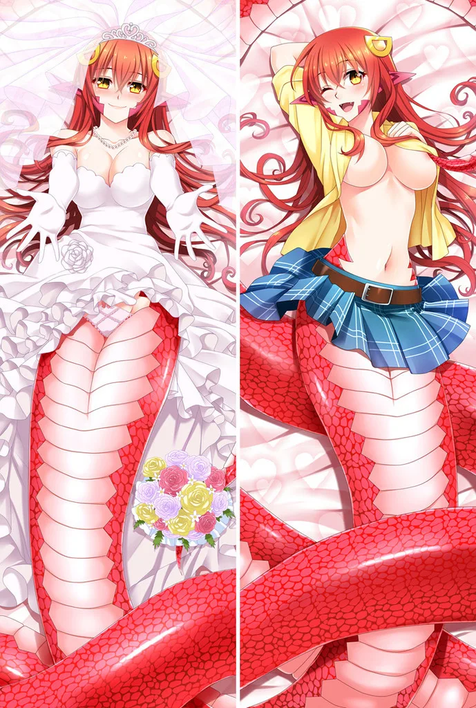 Японское Аниме monster musume no iru nichijou Mero Бросок Подушка «Dakimakura» чехол обнимающий тело наволочки отаку