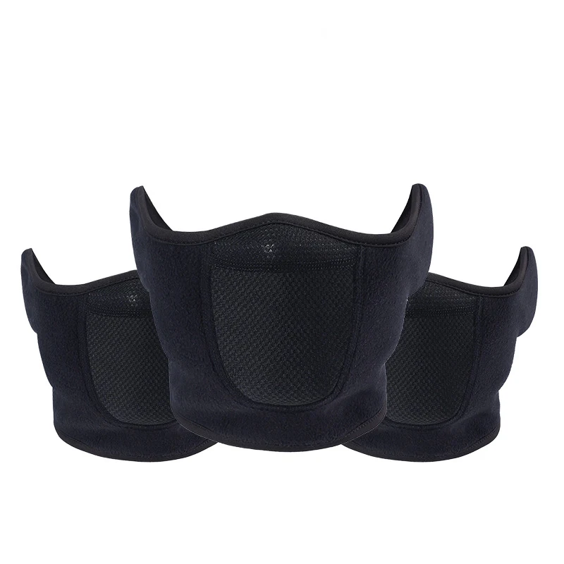 

Cycling Mask Winter Fleece Windproof Cold-proof Warm Half Face Mask Running Camping Hiking Skiing Bike Motorcycling Sports Mask