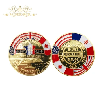 

Wishonor Beautiful America Coin 1944 6.6 D-Day Commemorative Coins Souvenir Coins For Collection Free Shipping