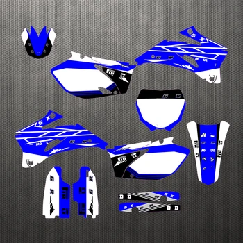 

Full set Sticker Kit Customized Number Graphics Backgrounds Personality Decals For Yamaha YZF250 - 450 YZF 250 2006-2009 2007