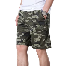 Для мужчин одежда новые летние шорты Для мужчин модные Повседневное военные камуфляж эластичная талия бермуды Masculina короткие Homme