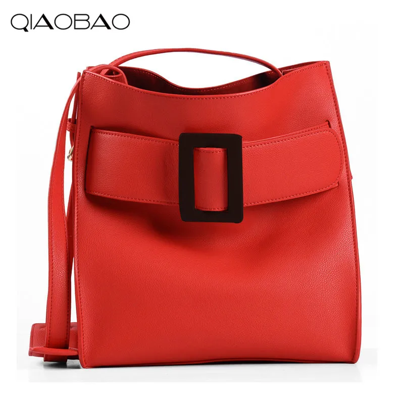 

QIAOBAO 100% genuine leather bag designer handbags high quality Dollar prices shoulder bag women messenger bags fashion styles