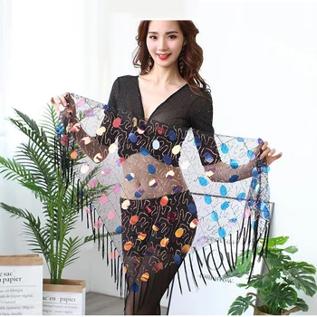 

New Women's Belly Dancing Belt Colorful Waist Chain Belt Belly Dance Hip Scarf Skirt Black