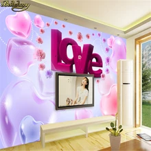 Cheap love Modern Luxury wallpaper for living room wall mural papel de parede 3d photo wallpaper contact paper bedroom wall paper roll