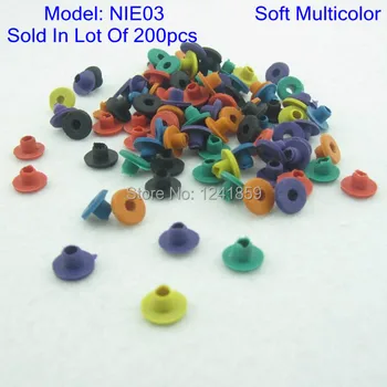 

200pcs Soft T Type Tattoo Nipple Mix colors For Needles Supply NIE03-200#