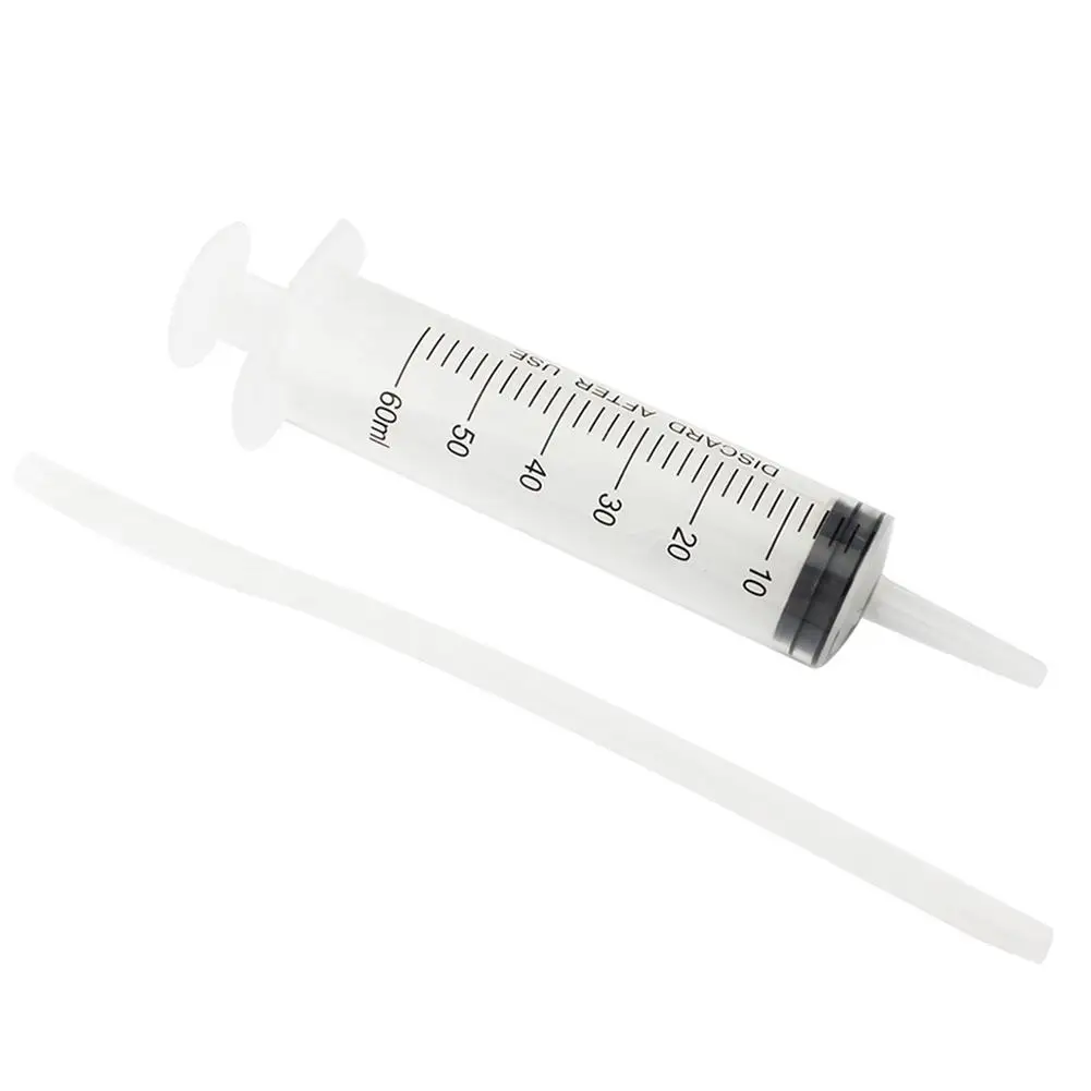 

Mountain Road Bicycle Vacuum Tire Tube 60 ml syringe rubber Repair Refilling Filling Fluid Tool Hose Syringe Set Accessories 4