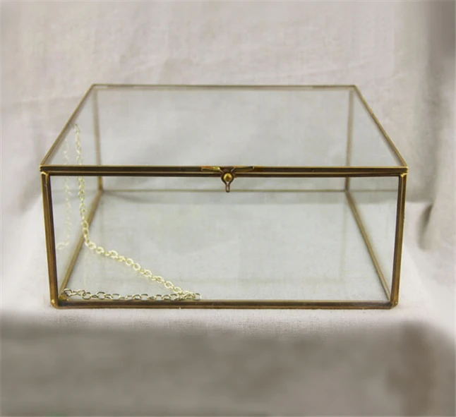 Buy Cuboid Glass Box and Jewelry Display Case,Handmade