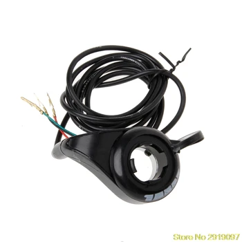 

New Universal Motorcycle 7/8 Handlebar Black Metal Thumb Throttle E-Bike Electric Bike Scooter 24v 36v 48vping Support