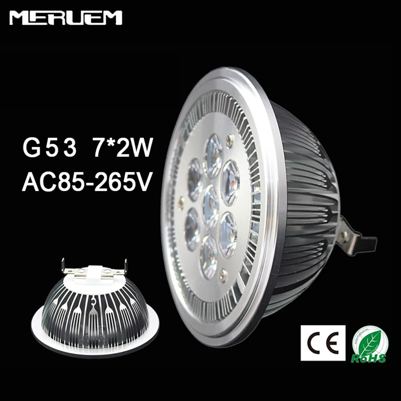 

G53 ES111 QR111 AR111 LED lamp 14W Spotlights Warm White /Nature White/Cool White Input AC 85-265V 3 years warranty