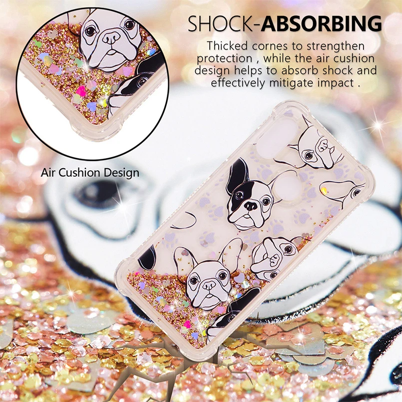 

Luxury Glitter Liquid Sand Quicksand Cute Case For Xiaomi Mi A1 A2 Lite Transparent Clear Case Cover For Xiaomi Redmi A6 5 Plus