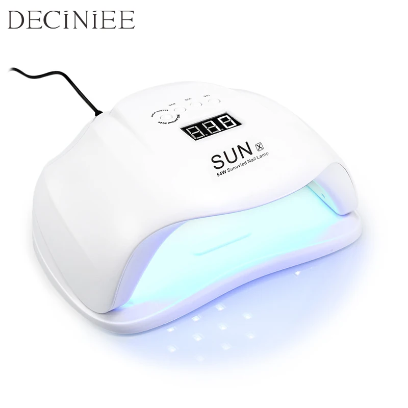 

Deciniee SUN X 54W Nail Dryer UV LED Lamp LCD Display 36 LEDs Dryer Lamp for Curing Gel Polish Auto Sensing Nail Manicure Tool