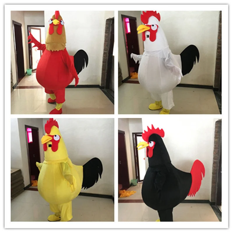 

New White Rooster Mascot Costume Suits Cosplay Party Game Dress Outfits Clothing Advertising Carnival Halloween Christmas Easter