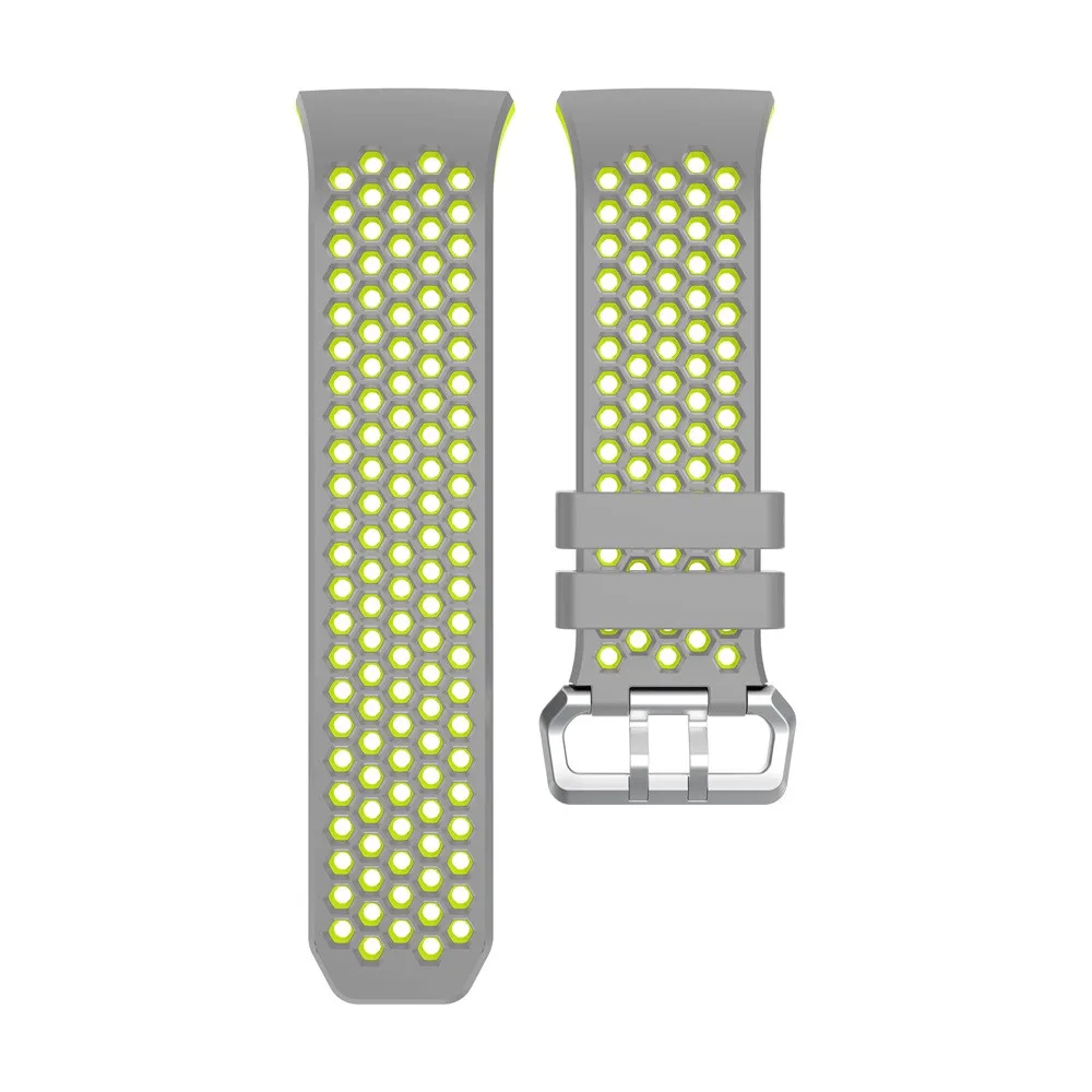 Ouhaobin ремешок для часов легкий вентилируемый силиконовый браслет перфорированный аксессуар спортивные повязки для Fitbit ионных ремешков Dec12 - Цвет: D