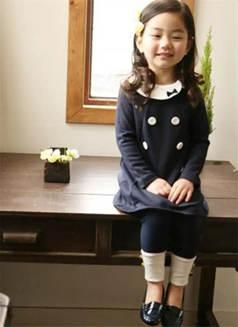 1 7 Year Autumn Casual Girl Dress Toddler New Kids Clothes Long